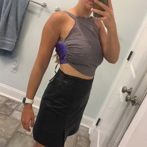 One of a kind backless top